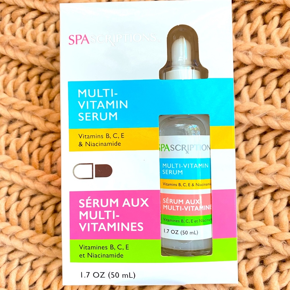 SpaScriptions Multivitamin Serum vitamins B, C, E, & Niacinamide 1.7 Oz full sz